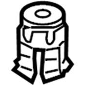 Audi Strut Bump Stop - Genuine VW Audi 7L0412375A