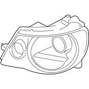 VW Headlight Assembly - Genuine VW 1Q0941753B
