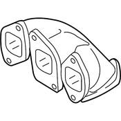 VW Audi Exhaust Manifold Left - Genuine VW Audi 03H253032C