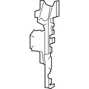 Volkswagen Radiator Support Baffle - Genuine VW 3CM121284