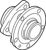 Audi VW Wheel Bearing and Hub Assembly - Genuine Audi VW 3QF407621J