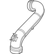 Audi VW Turbocharger Intercooler Pipe - Genuine Audi VW 04E145673AN