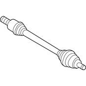 VW CV Axle Assembly - Genuine VW Audi 5Q0407271DF