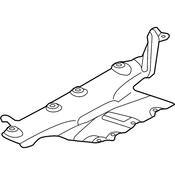 Volkswagen Radiator Support Splash Shield - Genuine VW 7P0825285