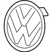 VW Grille Emblem - Genuine VW 7P6853601DFOD