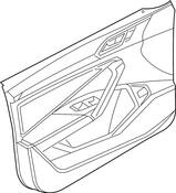 Volkswagen Door Interior Trim Panel - Genuine VW 17B867011MRRX