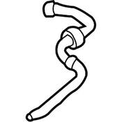 VW Engine Coolant Recovery Tank Hose - Genuine VW 7L6121109H