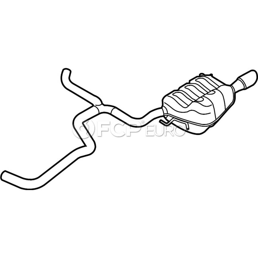 Genuine VW Volkswagen Exhaust Muffler