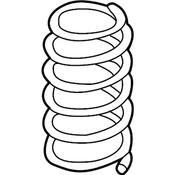 VW Coil Spring - Genuine VW 3QF411105B