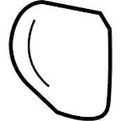 Volkswagen Seat Belt Anchor Plate Cover - Genuine VW 1J0858189DY20