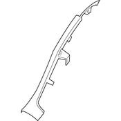 Volkswagen Body C-Pillar Trim Panel - Genuine VW 1K4867766A71N