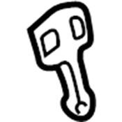 VW Deck Lid Lock Cylinder Clip - Genuine VW 3B0827637