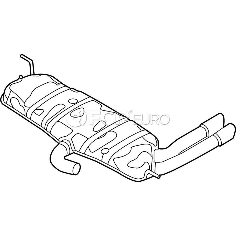 Genuine VW Volkswagen Exhaust Muffler