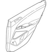 Volkswagen Door Interior Trim Panel - Genuine VW 5NN867009MHMW