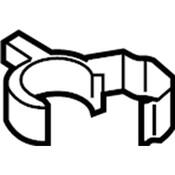 Audi VW Radiator Coolant Hose Hold Down - Genuine Audi VW 5Q0121093T