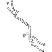 Audi VW Diesel Emissions Fluid Tank Vent Line - Genuine VW Audi 7L6131552AF