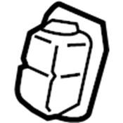 Audi VW Seat Belt Guide - Genuine Audi VW 8V0886747DHW