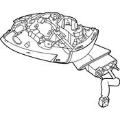 Volkswagen Door Mirror - Genuine VW 1K1857507DC9B9