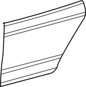 Volkswagen Door Outer Panel - Genuine VW 1K6833105J