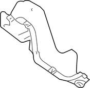 VW Radiator Support Splash Shield - Genuine VW 1Y0825250J