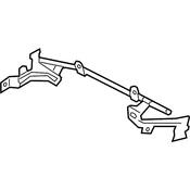 VW Engine Coolant Expansion Tank Pipe - Genuine VW 3C0121070AJ