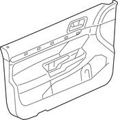 Volkswagen Door Interior Trim Panel - Genuine VW 5C7867012NHON