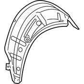 VW Wheel Housing Side Panel - Genuine VW 1K6809411B