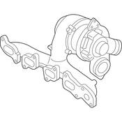 Audi VW Exhaust Manifold - Genuine Audi VW 04L253020M