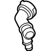 Audi VW Radiator Coolant Hose Adapter - Genuine Audi VW 2Q0122291K