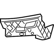 VW Bumper Cover Support Rail - Genuine VW 3C8807178A