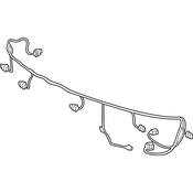 Volkswagen Parking Aid System Wiring Harness - Genuine VW 3CM971104D