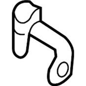 Audi VW Brake Hydraulic Line Bracket - Genuine Audi VW 4M0611846Q