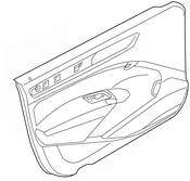 Volkswagen Door Interior Trim Panel - Genuine VW 561867011FOUS