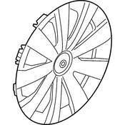 VW Wheel Cover - Genuine VW 5C0601147DQLV