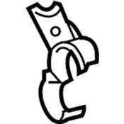 Audi VW Radiator Coolant Hose Hold Down - Genuine Audi VW 5Q0121093CN