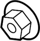 Audi VW Suspension Stabilizer Bar Link Nut - Genuine VW Audi N10272305