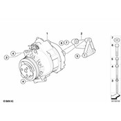 BMW Hex Bolt (M8X135 Znniv Si) - Genuine BMW 07119905745