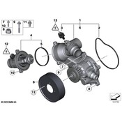 BMW Asa Screw With Washer (M6X14Znniv Si) - Genuine BMW 07129906390