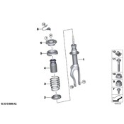 BMW Suspension Strut Mount Bolt - Genuine BMW 07146874880