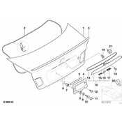 BMW Clip (Grey) - Genuine BMW 07147130781