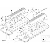 BMW Engine Valve Cover - Genuine BMW 11121406779