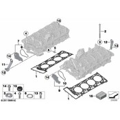 BMW Cylinder Head Gasket Set - Genuine BMW 11122327854
