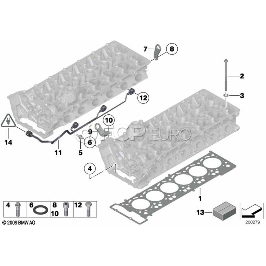 BMW Cylinder Head Gasket Set - Genuine BMW 11127594765 | FCP Euro