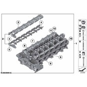 BMW Cylinder Head With Valve Gear - Genuine BMW 11127624429