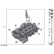 BMW Cylinder Head With Valve Gear - Genuine BMW 11127624778
