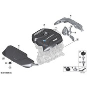 BMW Radiator Support Access Cover - Genuine BMW 11128638196
