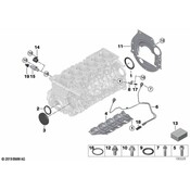 BMW Oil Deflector - Genuine BMW 11137557347