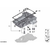 BMW Engine Oil Pan - Genuine BMW 11137621070