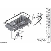 BMW Engine Oil Pan - Genuine BMW 11137796325