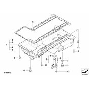 BMW Engine Oil Pan - Genuine BMW 11137840540